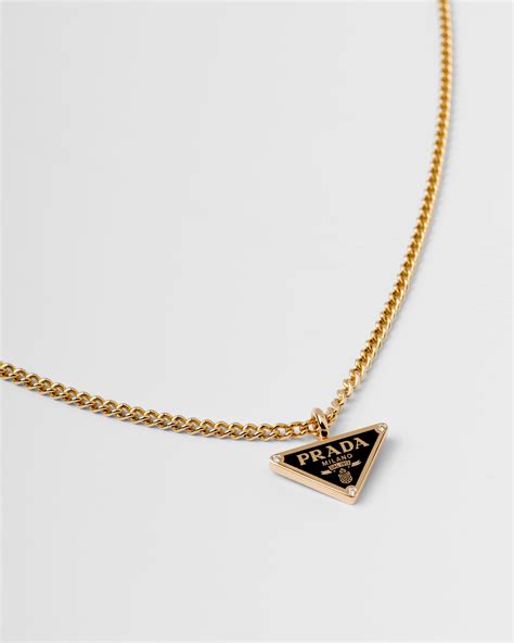 Prada necklace yellow gold